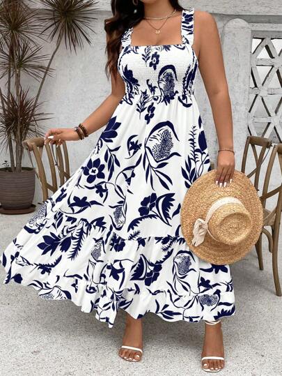 Vestido Boho Floral Maia – Conforto e Estilo em Plus Size