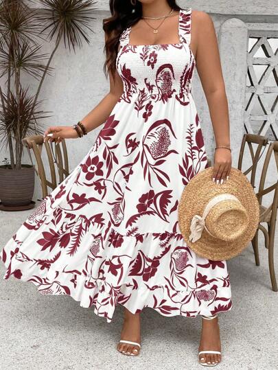 Vestido Boho Floral Maia – Conforto e Estilo em Plus Size